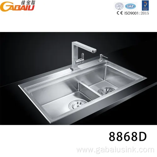 Energy saving SUS 304 Stainless Handmade Kitchen Sink